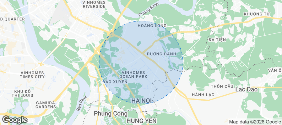 Huyện Gia Lâm Airbnb map